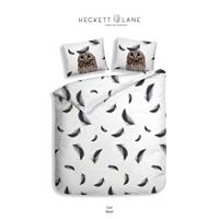 Heckett & Lane dekbedovertrek Jack - zwart/wit - 140x220 cm