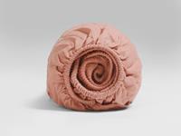 Yumeko Hoeslaken gewassen katoen satijn pink 160x200x30