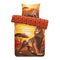 Comfort dekbedovertrek Disney Lion King - lichtbruin - 140x200 cm