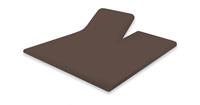 Elegance Hoeslaken Split-topper Percal Katoen  - taupe (Taupe, 180x200)