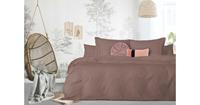 Elegance Dekbedovertrek Uni Percal Met Bies - oud roze (Oud Roze, 140x200/220)