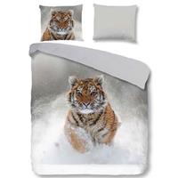 Good Morning Snow Tiger - Verwarmend Flanel Lits-jumeaux (240 x 200/220 cm + 2 kussenslopen) Dekbedovertrek