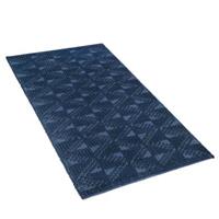 Beliani SAVRAN Vloerkleed Blauw Wol 160 x 230 cm