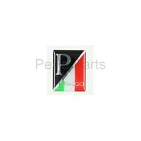 Sticker logo voorscherm zwart Italy 3d Piaggio Vespa LX Primavera Sprint