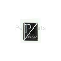 Sticker logo voorscherm zeskant 3d Piaggio Vespa LX Primavera Sprint zwart
