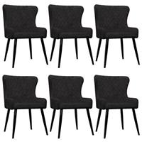 vidaXL Esszimmerstühle 6 Stk.  Schwarz