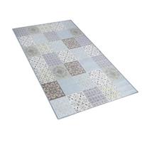 Beliani - Teppich grau mehrfarbig Mosaik-Muster 80 x 150 cm Inkaya - Grau