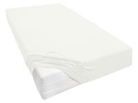 Biberna Jersey hoeslaken voor boxspringmatrassen 140-160 x 200-220 cm, Crème