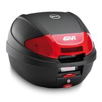 givi E300 topkoffer, Topkoffers en zijkoffers voor de moto, rode reflectoren