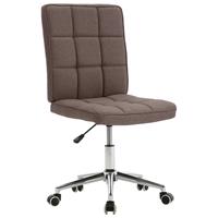 vidaXL Eetkamerstoelen 6 st stof taupe