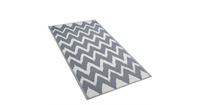 Beliani - Outdoor Teppich grau 90x180 cm Bodenschutzmatte Kunststoffmatte Sirsa - Grau