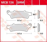 TRW Standaard remblokken, en remschoenen voor de moto, MCB726