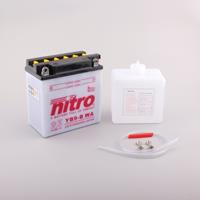 nitro Conventionele batterij antisulfatie met fles zuur, Batterijen moto & scooter, YB9-B
