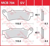 TRW SV/SH Remblokken, en remschoenen voor de moto, MCB704SV