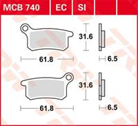 TRW Standaard EC remblokken, en remschoenen voor de moto, MCB740EC