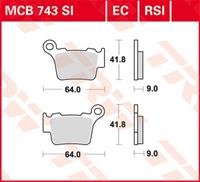 TRW Standaard EC remblokken, en remschoenen voor de moto, MCB743EC