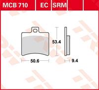 TRW Lucas Bremsbeläge organisch MCB710 50,6x53,4x9,4mm