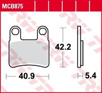TRW Standaard remblokken, en remschoenen voor de moto, MCB875P