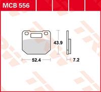 TRW Lucas Bremsbeläge organisch MCB556  52,4x43,9x7,2mm