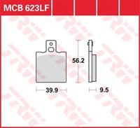 TRW Lucas Bremsbeläge organisch MCB623  39,9x56,2x9,5mm