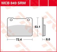 TRW Lucas Bremsbeläge Sintermetall Scooter MCB849SRM 72,4x53