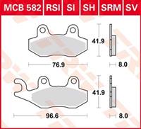 TRW SI Remblokken sinter metaal, en remschoenen voor de moto, MCB582SI