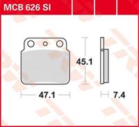 TRW SI Remblokken sinter metaal, en remschoenen voor de moto, MCB626SI