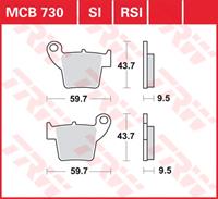 TRW SI Remblokken sinter metaal, en remschoenen voor de moto, MCB730SI
