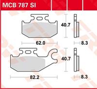 TRW SI Remblokken sinter metaal, en remschoenen voor de moto, MCB787SI