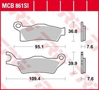 TRW SI Remblokken sinter metaal, en remschoenen voor de moto, MCB861SI