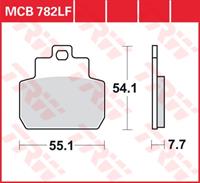 TRW Standaard remblokken, en remschoenen voor de moto, MCB782