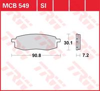 TRW SI Remblokken sinter metaal, en remschoenen voor de moto, MCB549SI