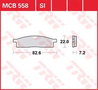 TRW SI Remblokken sinter metaal, en remschoenen voor de moto, MCB558SI