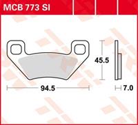 TRW SI Remblokken sinter metaal, en remschoenen voor de moto, MCB773SI