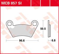 TRW SI Remblokken sinter metaal, en remschoenen voor de moto, MCB857SI