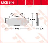 TRW Standaard remblokken, en remschoenen voor de moto, MCB544