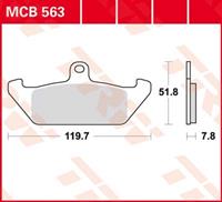 TRW Standaard remblokken, en remschoenen voor de moto, MCB563