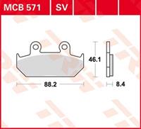 TRW Standaard remblokken, en remschoenen voor de moto, MCB571