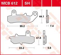 TRW Standaard remblokken, en remschoenen voor de moto, MCB612