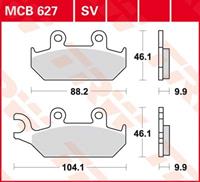 TRW Standaard remblokken, en remschoenen voor de moto, MCB627
