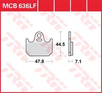 TRW Standaard remblokken, en remschoenen voor de moto, MCB636