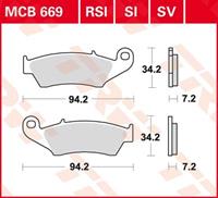 TRW Standaard remblokken, en remschoenen voor de moto, MCB669