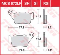 Standaard remblokken, en remschoenen voor de moto, MCB672