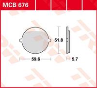 TRW Lucas Bremsbeläge organisch MCB676  59,6x51,8x5,7mm