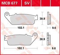 TRW Standaard remblokken, en remschoenen voor de moto, MCB677
