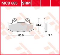 TRW Standaard remblokken, en remschoenen voor de moto, MCB685