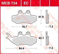 TRW Standaard remblokken, en remschoenen voor de moto, MCB734