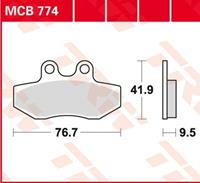 TRW Standaard remblokken, en remschoenen voor de moto, MCB774