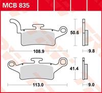 TRW Standaard remblokken, en remschoenen voor de moto, MCB835