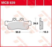 TRW Standaard remblokken, en remschoenen voor de moto, MCB839